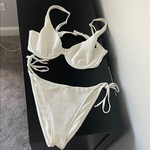 Abercrombie & Fitch White Bikini Set